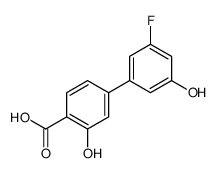 4-(3-fluoro-5-hydroxyphenyl)-2-hydroxybenzoic acid结构式