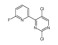 2,5-dichloro-4-(6-fluoropyridin-2-yl)pyrimidine Structure