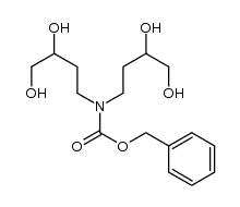 benzyl bis(3,4-dihydroxybutyl)carbamate Structure