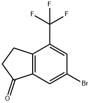 6-Bromo-4-(trifluoromethyl)-2,3-dihydro-1H-inden-1-one picture