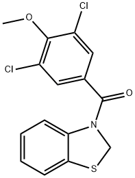 Methanone, 3(2H)-benzothiazolyl(3,5-dichloro-4-methoxyphenyl)- structure