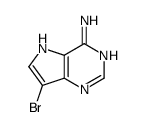 7-溴-5H-吡咯并[3,2-d]嘧啶-4-胺结构式