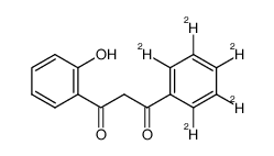 1-(2-hydroxyphenyl)-3-(phenyl-d5)propane-1,3-dione结构式