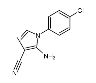 5-amino-1-(4-chlorophenyl)-1H-imidazole-4-carbonitrile Structure