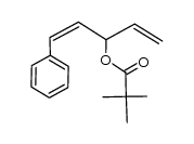 (Z)-1-phenyl-1,4-pentadien-3-yl 2,2-dimethylpropanoate结构式