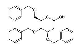3,4,6-三-O-苄基-2-脱氧-D-吡喃葡萄糖结构式