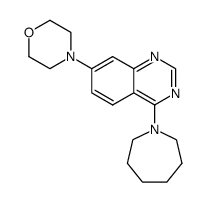 4-azepan-1-yl-7-morpholin-4-yl-quinazoline结构式