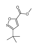 Methyl 3-tert-butylisoxazole-5-carboxylate Structure