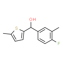 4-FLUORO-3-METHYLPHENYL-(5-METHYL-2-THIENYL)METHANOL Structure