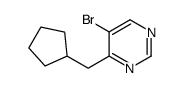 5-Bromo-4-(cyclopentylmethyl)pyrimidine Structure