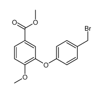 methyl 3-[4-(bromomethyl)phenoxy]-4-methoxybenzoate Structure
