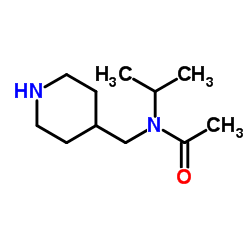 N-Isopropyl-N-(4-piperidinylmethyl)acetamide Structure