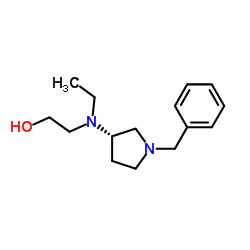 2-{[(3S)-1-Benzyl-3-pyrrolidinyl](ethyl)amino}ethanol Structure