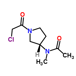 N-[(3S)-1-(Chloroacetyl)-3-pyrrolidinyl]-N-methylacetamide结构式