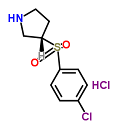 (S)-3-(4-Chloro-benzenesulfonyl)-pyrrolidine hydrochloride Structure