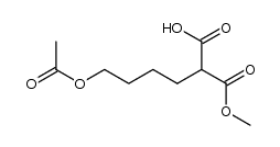 6-acetoxy-2-(methoxycarbonyl)hexanoic acid Structure