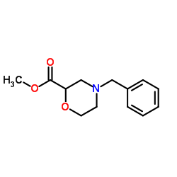 Methyl 4-benzyl-2-morpholinecarboxylate Structure