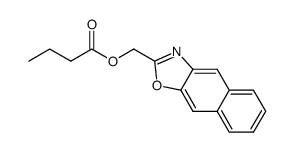 (naphtho[2,3-d]oxazol-2-yl)methyl butyrate Structure
