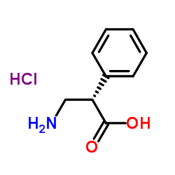 (S)-3-氨基-2-苯基丙酸盐酸盐结构式