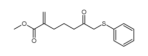 methyl 2-methylene-6-oxo-7-(phenylthio)heptanoate结构式