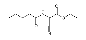 ethyl 2-cyano-2-n-butylcarbonylaminoacetate Structure