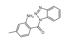 (2-amino-4-methylphenyl) (benzotriazole-1-yl)methanone Structure