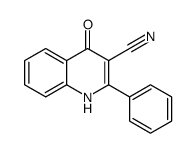 4-oxo-2-phenyl-1H-quinoline-3-carbonitrile结构式