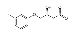(S)-1-nitro-3-(m-tolyloxy)propan-2-ol结构式