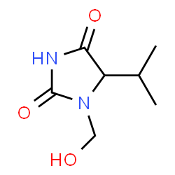 2,4-Imidazolidinedione,1-(hydroxymethyl)-5-(1-methylethyl)-(9CI) structure