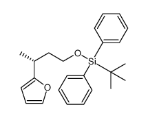 (-)-(R)-tert-butyldiphenyl-[3-(furan-2-yl)butoxy]silane Structure