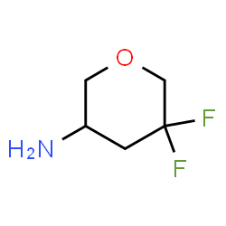 5,5-difluorooxan-3-amine Structure