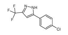 3-(4-Chlorophenyl)-5-(trifluoromethyl)-1H-pyrazole structure