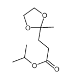 propan-2-yl 3-(2-methyl-1,3-dioxolan-2-yl)propanoate Structure