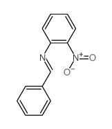 Benzenamine,2-nitro-N-(phenylmethylene)- Structure