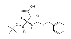 N-α-Cbz-L-aspartic acid α-t-butylester结构式