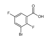 3-溴-2,5-二氟苯甲酸结构式