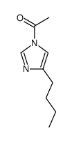 1H-Imidazole, 1-acetyl-4-butyl- (9CI) Structure