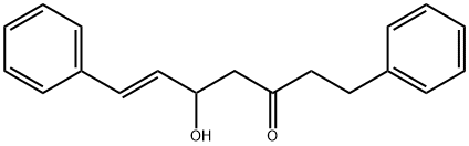 5-Hydroxy-1,7-diphenylhept-6-en-3-one结构式