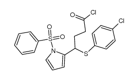 4-(4-chlorophenylthio)-4-(1-phenylsulfonyl-1H-pyrrol-2-yl)butanoyl chloride Structure