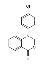 1-(4-chloro-phenyl)-1,2-dihydro-benzo[d][1,3]thiazine-4-thione结构式