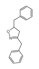 3,5-dibenzyl-4,5-dihydroisoxazole结构式