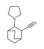 Bicyclo[2.2.2]octane-2-carbonitrile,3-(1-pyrrolidinyl)-, trans- (8CI) structure