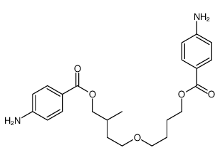 Poly(tetramethylene-3-methyltetramethylene ether)glycol bis(4-aminobenzoate) structure