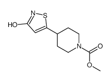 Methyl 4-(3-oxo-2,3-dihydro-1,2-thiazol-5-yl)-1-piperidinecarboxy late Structure
