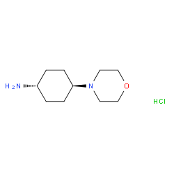 trans-4-Morpholinocyclohexanamine hydrochloride Structure