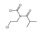 N-Isobutyryl-N-(2-chlor-ethyl)-carbamidsaeure-chlorid Structure