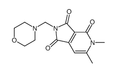 5,6-dimethyl-2-(morpholin-4-ylmethyl)pyrrolo[3,4-c]pyridine-1,3,4-trione Structure