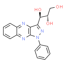 (1R,2S)-1-[1-Phenyl-1H-pyrazolo[3,4-b]quinoxalin-3-yl]-1,2,3-propanetriol structure