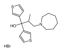 3-(azepan-1-yl)-2-methyl-1,1-di(thiophen-3-yl)propan-1-ol,hydrobromide结构式