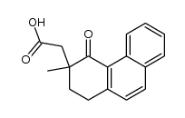 (3-Methyl-4-oxo-1,2,3,4-tetrahydro-3-phenanthryl)-essigsaeure Structure